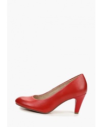 Красные кожаные туфли от Marco Tozzi