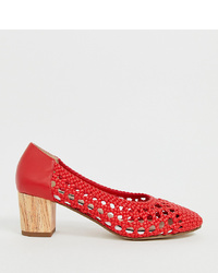 Красные кожаные туфли от Miss Selfridge