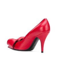Красные кожаные туфли от Casadei