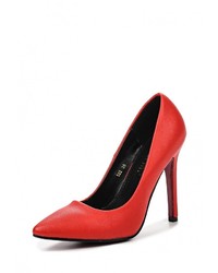 Красные кожаные туфли от Queen Vivi