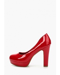 Красные кожаные туфли от Queen Vivi