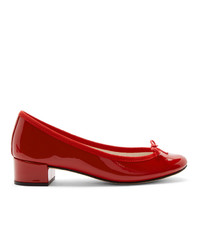 Красные кожаные туфли от Repetto