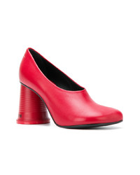 Красные кожаные туфли от MM6 MAISON MARGIELA