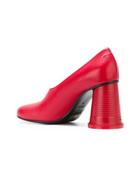 Красные кожаные туфли от MM6 MAISON MARGIELA