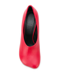 Красные кожаные туфли от MM6 MAISON MARGIELA