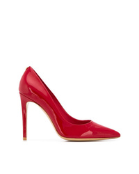 Красные кожаные туфли от Salvatore Ferragamo