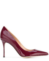 Красные кожаные туфли от Sergio Rossi