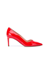 Красные кожаные туфли от Stuart Weitzman