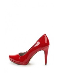 Красные кожаные туфли от Tamaris