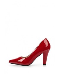 Красные кожаные туфли от Tulipano