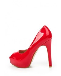 Красные кожаные туфли от Tulipano