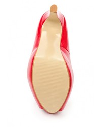 Красные кожаные туфли от Tulipano