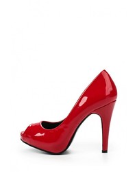 Красные кожаные туфли от Tulipano