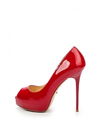 Красные кожаные туфли от Vitacci