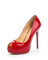 Красные кожаные туфли от Vitacci