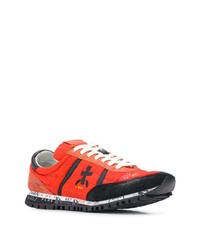 Мужские красные кроссовки с принтом от Premiata