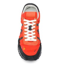 Мужские красные кроссовки с принтом от Premiata