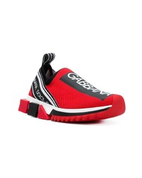 Женские красные кроссовки от Dolce & Gabbana