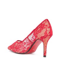 Красные кружевные туфли от Loveless