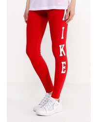 Красные леггинсы от Nike