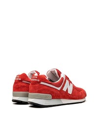 Мужские красные низкие кеды от New Balance