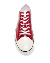 Мужские красные низкие кеды от Marni