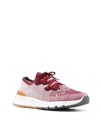 Мужские красные низкие кеды от Brunello Cucinelli