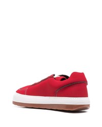 Мужские красные низкие кеды от Sunnei