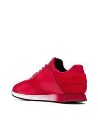 Мужские красные низкие кеды от Trussardi Jeans