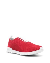 Мужские красные низкие кеды от Kiton