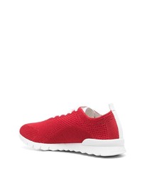 Мужские красные низкие кеды от Kiton