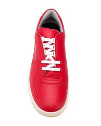 Мужские красные низкие кеды от Acne Studios