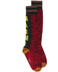 Женские красные носки с принтом от Marni