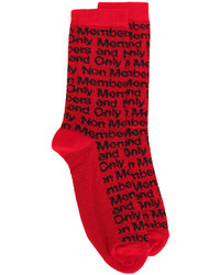 Мужские красные носки с принтом от Stella McCartney