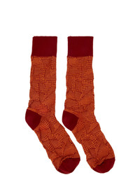 Мужские красные носки от Issey Miyake Men