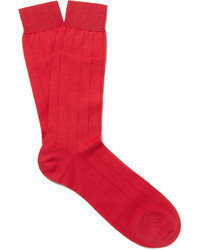 Мужские красные носки от Pantherella