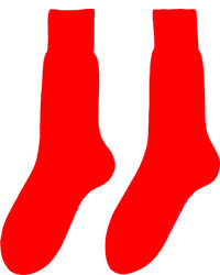 Мужские красные носки от Raf Simons
