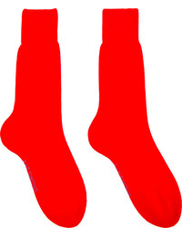 Мужские красные носки от Raf Simons