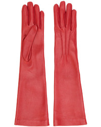 Женские красные перчатки от Jil Sander