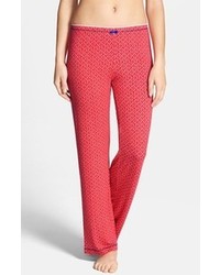 Красные пижамные штаны с геометрическим рисунком