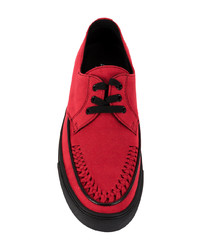 Мужские красные плетеные низкие кеды от Yohji Yamamoto