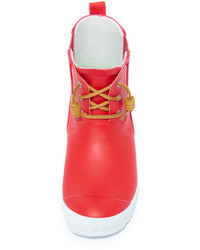 Женские красные резиновые ботинки челси от Sperry