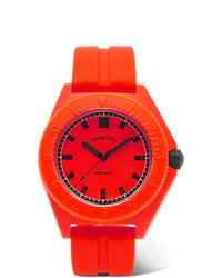 Мужские красные резиновые часы от Bamford Watch Department