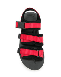 Мужские красные сандалии из плотной ткани от Suicoke