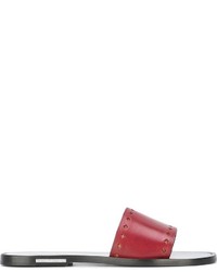 Красные сандалии на плоской подошве от Etoile Isabel Marant