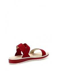 Красные сандалии на плоской подошве от Keddo