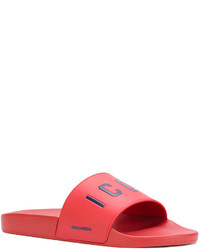 Мужские красные сандалии от DSQUARED2