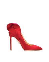Красные сатиновые туфли от Charlotte Olympia