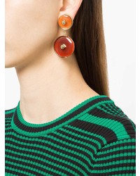 Красные серьги от Crystalline