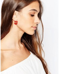 Красные серьги от Les Nereides